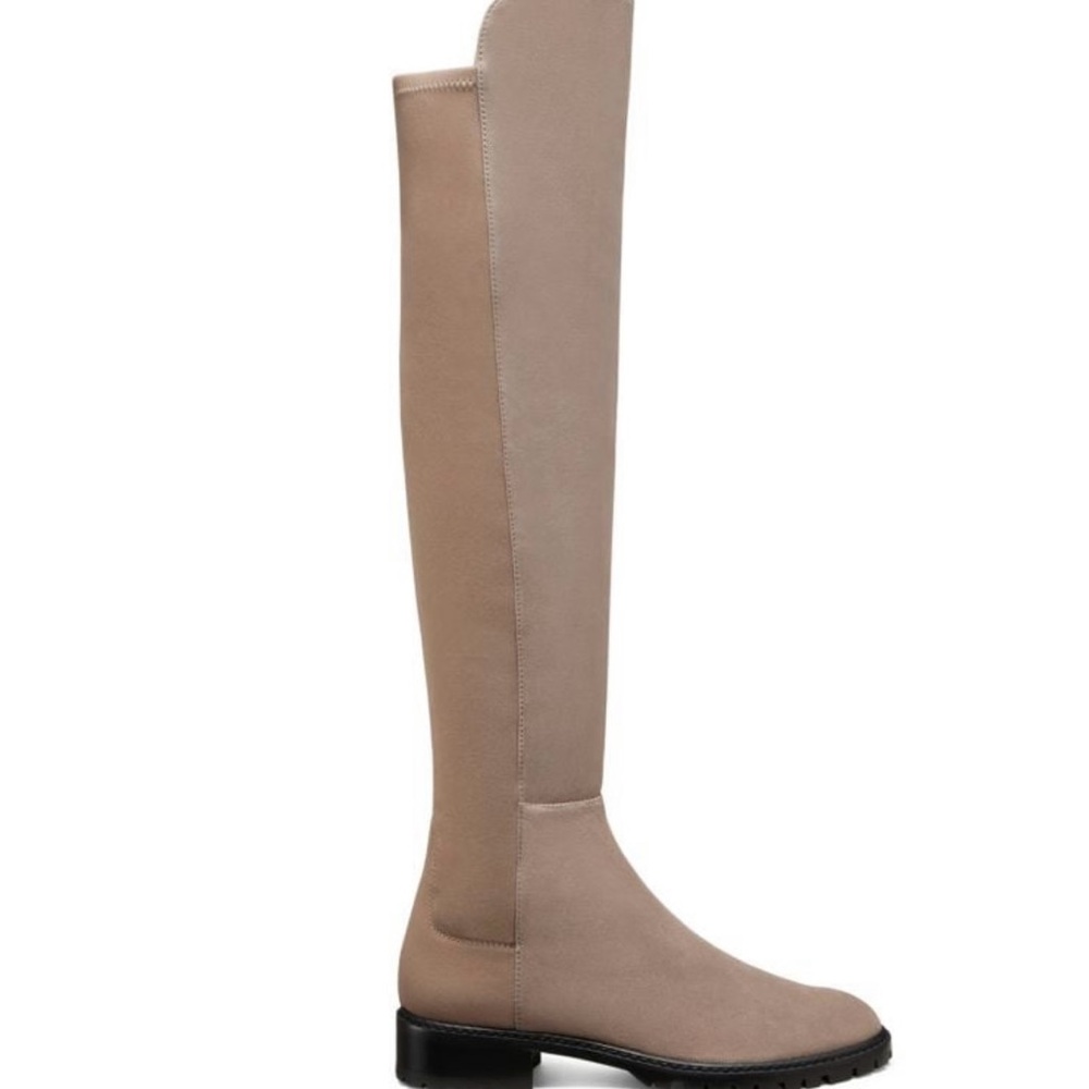 Stuart Weitzman Tan Over the Knee Boots Sleek Design